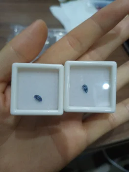 3x5mm Ozdobný Živý Modré Hrušky PÔVODNÝ Rez VVS1 Prešiel diamantovým Profesionálne Voľné Moissanite Dodávateľa Drahokamy Factory