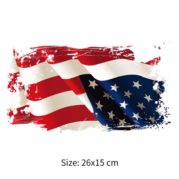 Americká Vlajka Škvrny Na Oblečení Diy Umývateľný Nálepky Žehlička Na Appliques Termo Oblečenie Nálepky Prenos Tepla Parches