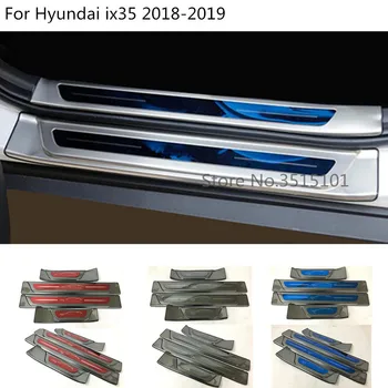 Dvere auta Kryt Vnútorného Styling Vnútorné Trim Mimo Prahu Vnútri Pedál Vonkajšie Lisovanie 4pcs Pre Hyundai IX35 2018 2019 2020