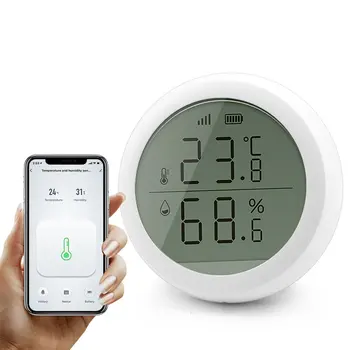 Teplota a Vlhkosť, Senzor s LCD Displej Pracuje S Amazon, Google Domov Asistent