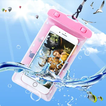 Nové Cartoon Zvierat Mobilný Telefón Vodotesnými Dotyk Taška Prípade Kryt S ozdobná šnúrka na uniforme Pre Kúpanie Plážové Pre Android Telefónu, Pre iPhone