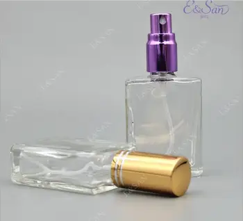 FX115-15ML Ploché Námestie Transparentné Sklo Kozmetický Parfum Spray Fľaša 100ks/veľa