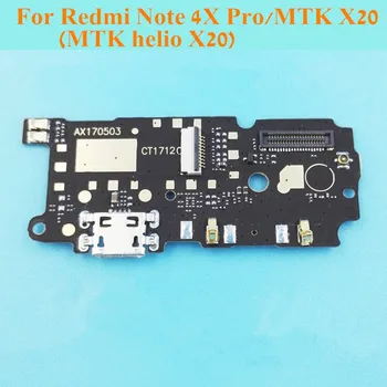 Nové Pre Xiao Redmi Poznámka 4 4X Pro/MTK X20 Micro USB Nabíjanie Nabíjací Port Konektor Doku Flex Kábel Výmena Náhradných dielov