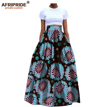 ženy oblečenie AFRIPRIDE súkromné vlastné vysoký pás sukne skladaný členok dĺžka formálne bavlna sukne pre ženy loptu pestuje A722703