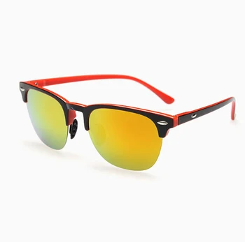 Nový Dizajn Námestie Zrkadlo Polarizované slnečné Okuliare Mužov Polovica-rim Ultralight Módne Proti UV