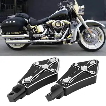 1 Pár Black Cross-Typ Motocykla Nohy Kolíkov Pedále Stupačky pre Harley Davidson XL 883L 883N