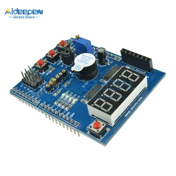 Pre Arduino Multifunkčné Štít Expansion Board LED Displej Vzdelávania Doska S Bzučiak Pre Arduino UNO R3 LENARDO Mega 2560