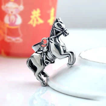 Pánske Vyhlásenie Beží Kôň Prívesok Náhrdelník z Nehrdzavejúcej ocele,módnych Šperkov Náhrdelník pre milovníkov koní,23