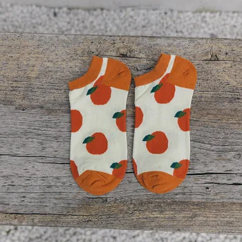 Roztomilý Zaujímavé Ovocie Ponožky Ženy na Jar a v Lete Tenké kórejský Iny Príliv Ponožky Zelený Japonský Avokádo INY Drew Ponožky Harajuku