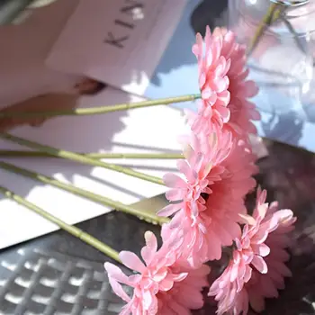 1pc umelý kvet DIY umenie simulácie chryzantéma svadobný kvet hodvábnej falošné kvet domáce dekorácie