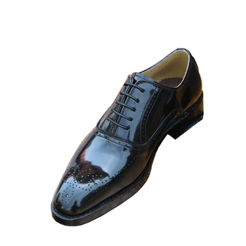 Sipriks Mens Patent Kožené Čierne Prízvukom Topánky Talianskej Ručné Goodyear Falcované Šaty Topánky Muž Lesklé Pánske Obleky Oxfords 2020