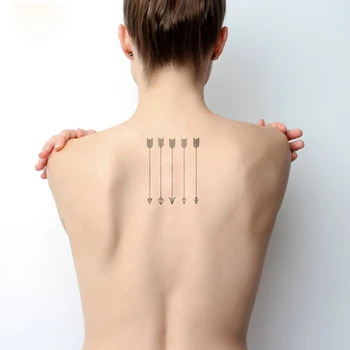 Body Art Nepremokavé Dočasné Tetovanie 3D Sex Šípku Dizajn Flash Tetovanie Nálepky