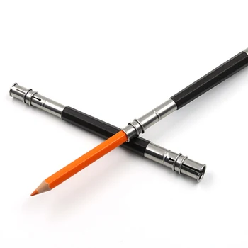1pcs Nastaviteľné Dual Hlavy Ceruzka Extender Držiteľ Umenie Darček Pre Školy Náčrt Úrad Napíšte Nástroj Maľovanie N4C1