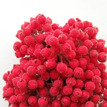 Simulácia Berry Vianočný Stromček Visí Prívesok Dekorácie Červená/Umelé Cherry pre Darčeka Svadobné Party