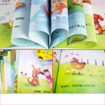 10 súprav detské obrázkové príbeh knihy rodič-dieťa osvietenie vzdelávania príbeh knihy 0-6 rokov, deti príbehy