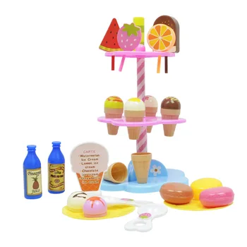 Hračky pre deti Simulácia potravín Ice Cream plastové Hračky Predstierať, že Hrať Kuchyne Potravín Dieťa Dieťa Hračky Narodeniny Vianočný Darček