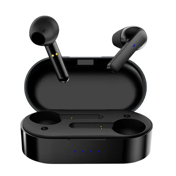 Nový headset bluetooth bezdrôtové dva-ear pohybu black technológie stereo dotyk TWS headset