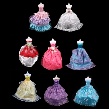 Módne Princezná Svadobné Šaty Pre Bábiku Barbie Ručné Strany Bábika Oblečenie Šaty Darček Baby Hračky Pre Dievčatá