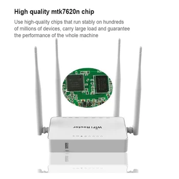 300Mbps Wireless WiFi Router 5Ports 2.4 Ghz, s 4 Externé Antény 802.11 G OpenWRT/Omni II Prístupu -UK Plug