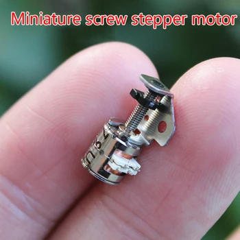 Drobné 6 mm 2-Fáza 4-Wire Presnosť Stepper Motor Jazdca Skrutka Matica Pohybujú Bloku Micro mini Krokovanie Motora