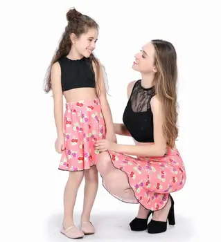 2018 Lete 2ks Mama a Dcéra Šaty Maminku Baby Šaty Rodiny Zodpovedajúce Oblečenie Ako Mama Mama Matka a Dcéra Oblečenie
