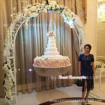Svadobné visí tortu stojan fantasy svadby na kľúč a svadobnú tortu dekor lustre