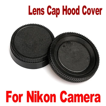 Nové Profesionálne 58*22 mm Fotoaparátu Plastové Čierne Telo Kryt + Zadné Krytky Objektívu Kryt Pre Všetky Nikon DSLR Fotoaparát