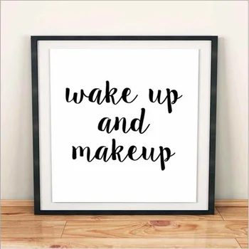 HAOCHU Prebudiť A make-up Plagát Na Obývacia Izba Domova Maľovanie Tlač Plagátu Jednoduché Nordic Stenu Obraz, Maľba na Plátno