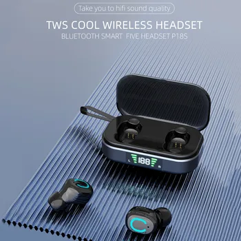 P18S TWS Bluetooth 5.0 Bezdrôtové Bluetooth Slúchadlá Plnenie Box Bezdrôtové Slúchadlá Mini Slúchadlá In-Ear Typ Športové Slúchadlá