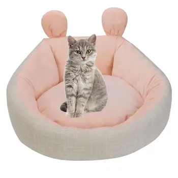 Králik Mačka Hniezdo Malý Pes Teddy Soft Anti-slip Umývateľný Rozkladací Gauč Udržať v Teple V Zime Hlbokého Spánku Cat House Štyri ročné obdobia