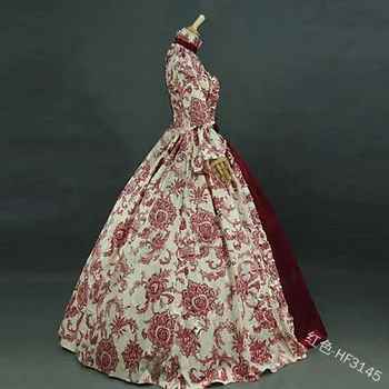 Stredoveké Viktoriánskej Palác Princezná Šaty Žien Kostým Vintage Dlhý Rukáv čipky Golier Lolita Šaty Cosplay Loli Cos
