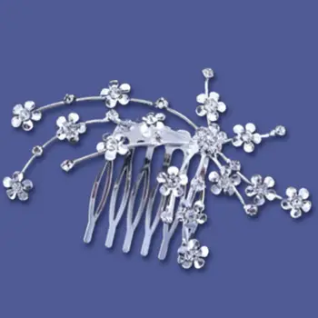 Kvet Vlasy Hrebeňom Crystal Svadobné Party Svadobné Šperky Slivkové Kvety Špirála Svadobné Vlásenky Svadobných Doplnkov