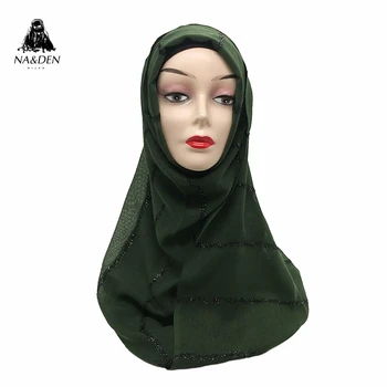1PCS Módne Viskóza Dámy leskom zábaly Pevné obyčajný shalws Moslimských hidžáb Ženy šatky Lesk dlhý šál Islamská šatka