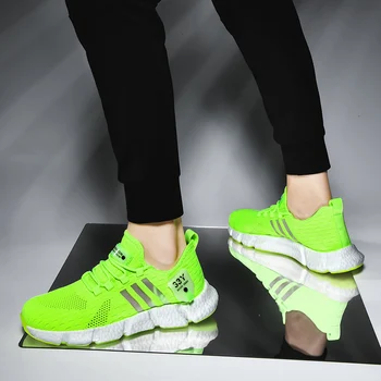 CYYTL 2020 Módne Bežecká Obuv pre Mužov Tenisky Nové Fluorescenčné Topánky Vonkajšie Priedušná Chôdza TPU Športová Obuv Plus Veľkosť