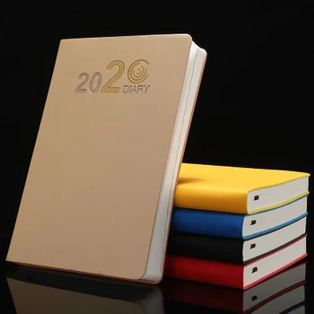 2020 Kalendár Kožené Business Planner Notebook Denník Schôdze Konštatuje, Knihy, Obchodné Poznámkový Blok Pre Office Školy Grafické Efekty Dodávky