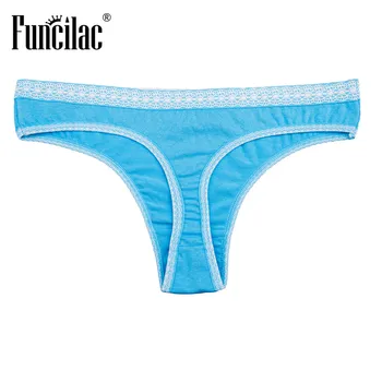FUNCILAC Brand Women's Underwear Panty Women G-Strings & Thongs Briefs Tangas Bragas Culotte Femme Sexy Panties 5 pcs/Lot