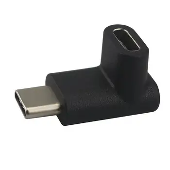 USB 90 Stupňov Pravý Uhol USB 3.1 Typ C Samec Samica USB-C Converter Adaptér pre Samsung huawwei xiao Smart Phone