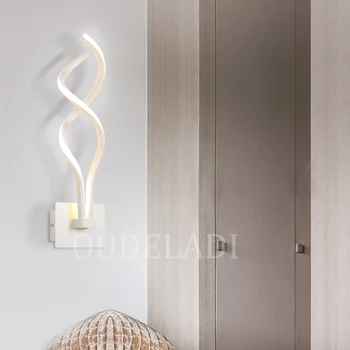 Led Spálňa Posteli Nástenné svietidlo Tvorivé Jednoduché Moderné Svietidlo Art Nástenné lampy, Akryl Chodby, Schodisko, Svetlá