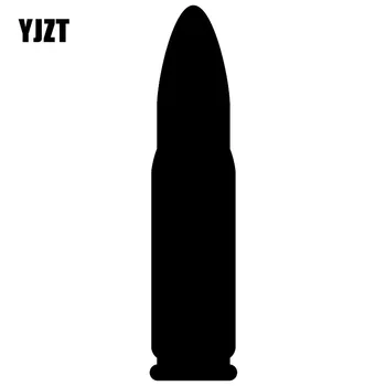 YJZT 3.2X14CM Bullet Zábavné Nárazníka Výzdoba Celého Tela Poškriabaniu Occlusion Auto Nálepky C25-0517