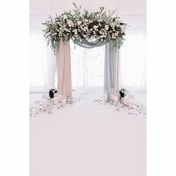 Allenjoy fotografie pozadie krásne svadobné archway, kvety, Romantická pozadí photo studio nový dizajn fotoaparátu fotografica