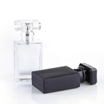30ML Prenosné Transparentné, Čierne Sklo Parfum Spray Fľaše S Hliníkovým Rozprašovač Prázdne Nádoby Pre Cestovanie LX5171