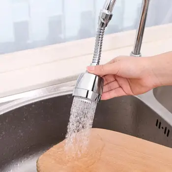 360°Nerezové Splash-dôkaz Kohútik Tryska Kuchyňa Ťuknite na položku Vody, Filtrovanie Vody Čistička Rozšírenie Rozšírenie Kuchynské Doplnky