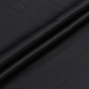 114 cm ťažké čierne hodvábne tkaniny 41mm hodváb ťažké krepové satin textílie luxusné nohavice, šaty, oblek hodvábna tkanina veľkoobchod hodvábnej látky