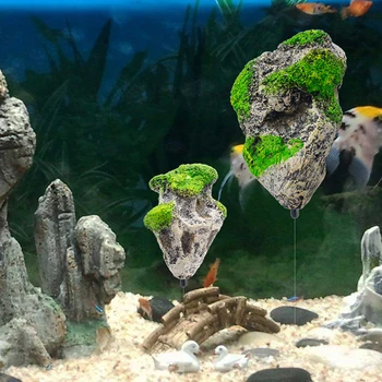 Plávajúce Rock Pozastavené Umelého Kameňa Akvárium Dekor Akvárium Dekorácie Plávajúce Pumice Lietania Rock Ornament