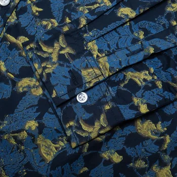 Vytlačené Tričko 2020 Nové Jeseň Zima Ležérne pánske Klasické Tlačené Tričko Dlhý Rukáv Tričko Mužov Nadrozmerné Oblečenie