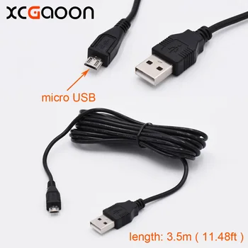 XCGaoon 10 kus Micro USB Nabíjací Kábel do Auta DVR Kamera, videorekordér GPS PAD Mobile, Káblová lengh 3,5 m ( 11.48 ft )