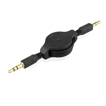 AUX audio kábel s 3,5 Jack Aux Kábel 3,5 mm do 3,5 mm Audio Kábel Samec Samec Kabel Zlato Plug Auto Aux Kábel