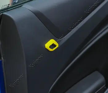 2 KS Žltá ABS Dvere Auta Reproduktor Otvor Výbava Kryt Krúžok Výbava Auta Styling Nálepka Pre Chevrolet Camaro 2017