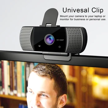 Počítač Bezpečnosť Webcam Počítač Webová Kamera s Mikrofónom Notebook 1080P HD Domácnosti Diely pre Konferencie Práce