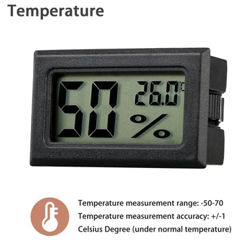 10 KS Digitálny LCD vnútornú Teplotu Vlhkosť Meter, Teplomer, Vlhkomer
